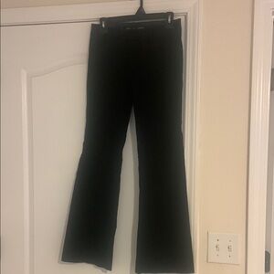 Express Editor Black Flared Pants 4 R